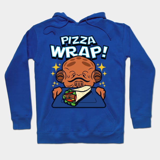 Funny Pizza Loving Cute Alien Meme Hoodie by BoggsNicolas